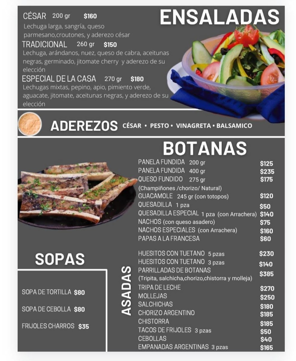 El Vaquero Menu - Image 4